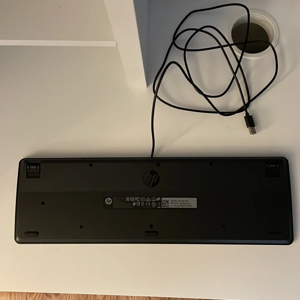 HP Keyboard, New, 17.5 inches long, black